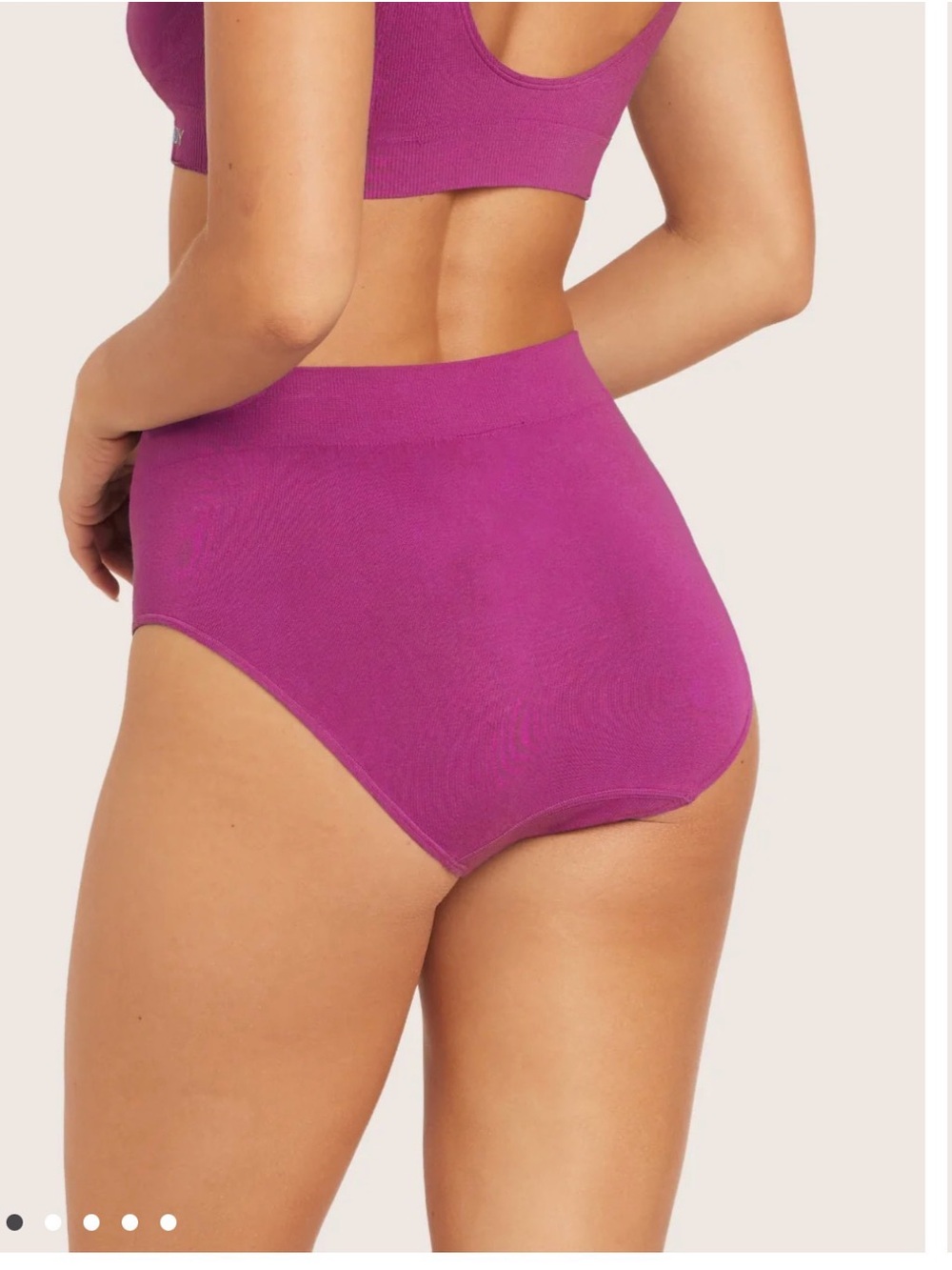 BOODY Seamfree padded crop Bra & Brief Set in Vibrant Magenta - New with/Tags! - Picture 7 of 8